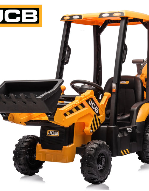 Load image into Gallery viewer, Electric Ride on Excavator for Kids, Licensed JCB 12V Ride-On Construction Toys with Remote
