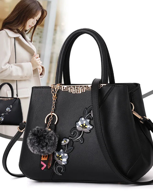 Load image into Gallery viewer, Embroidered Messenger Bags Women Leather Handbags Bags for Women 2021 Sac a Main Ladies Hand Bag Female Hand Bag New
