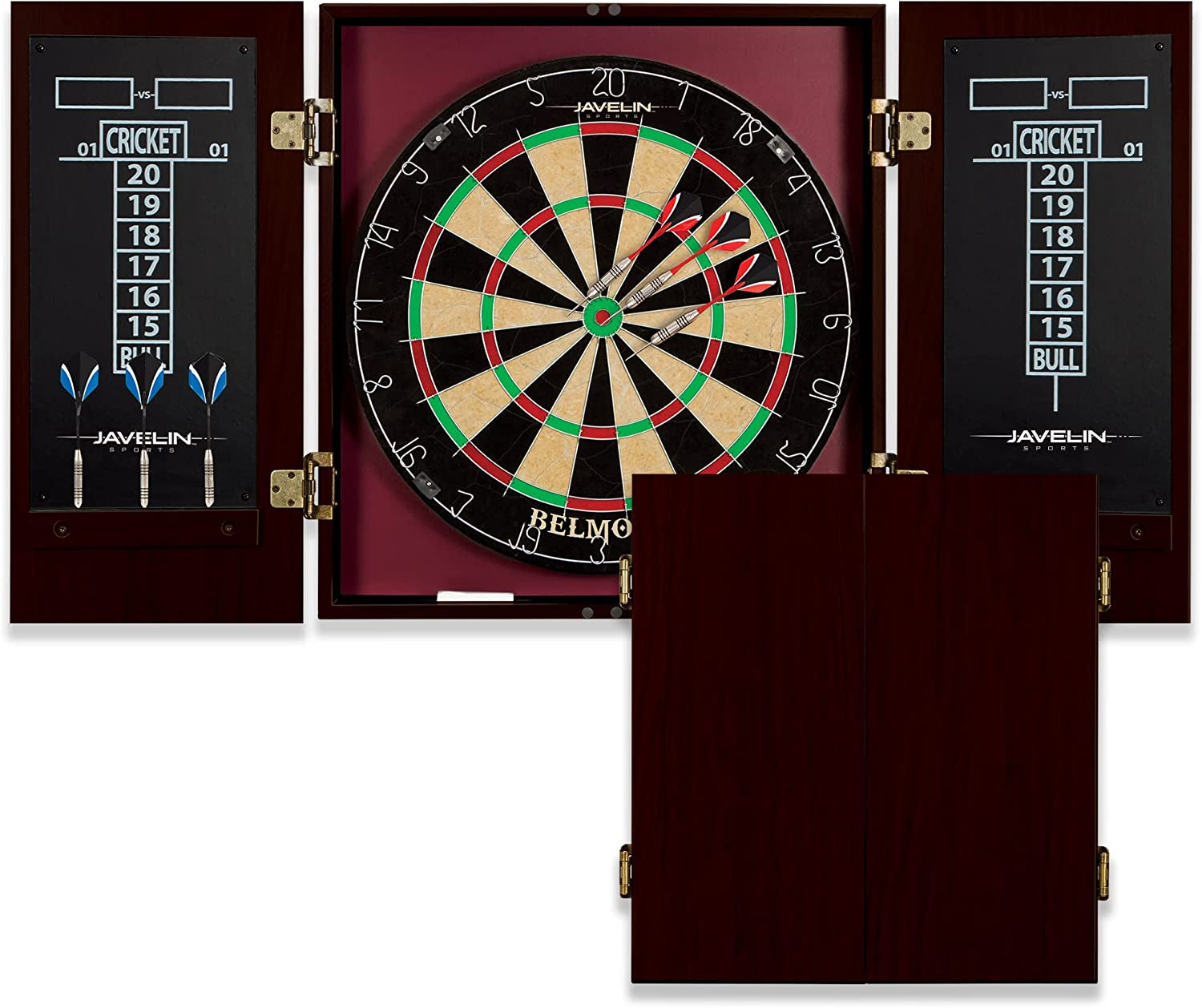 Bristle Dartboard and Cabinet Sets- Features Easy Assembly - Complete with All Accessories