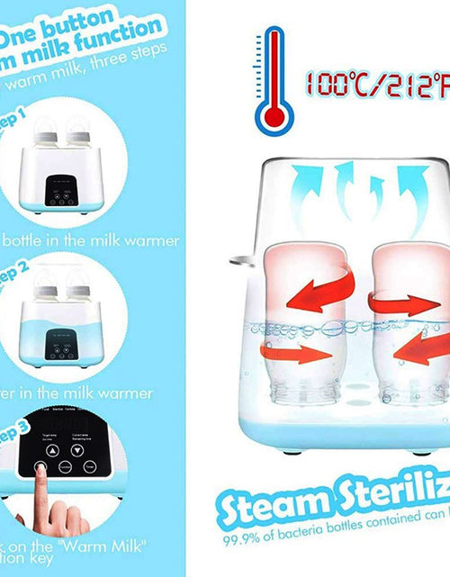 Load image into Gallery viewer, Baby Bottle Sterilizer 6 in 1 Multi Function Automatic Intelligent Thermostat Baby Milk Bottle Disinfection Baby Bottle Warmer
