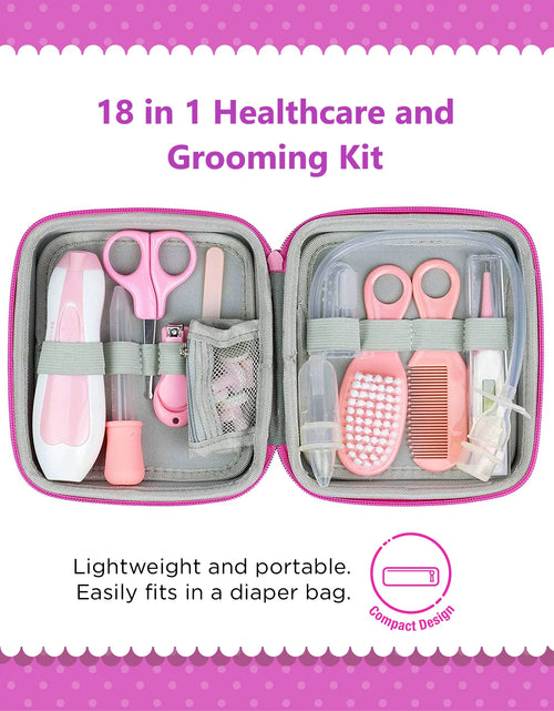 Load image into Gallery viewer, 18-In-1 Baby Health Care and Grooming Kit, Electric Infant Nail Trimmer Set, Baby Nail Filer and Baby Nail Clippers
