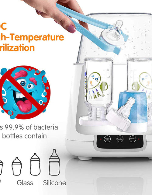 Load image into Gallery viewer, Baby Bottle Sterilizer 6 in 1 Multi Function Automatic Intelligent Thermostat Baby Milk Bottle Disinfection Baby Bottle Warmer
