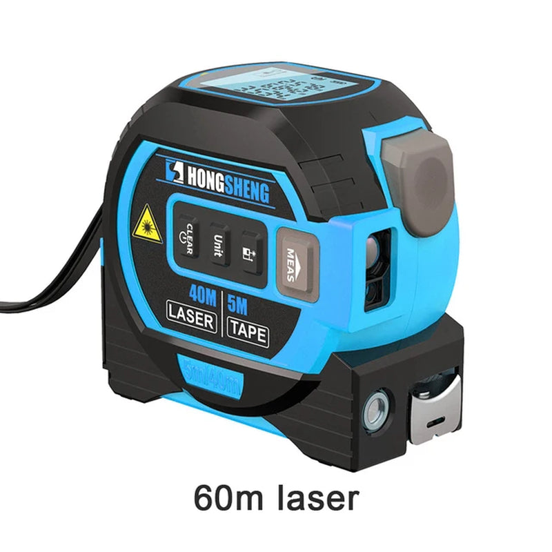 Intelligent 3In1 Laser Tape Measure Laser Rangefinder High-Precision Digital Laser Tape Range Finder Measuring Instrument Level