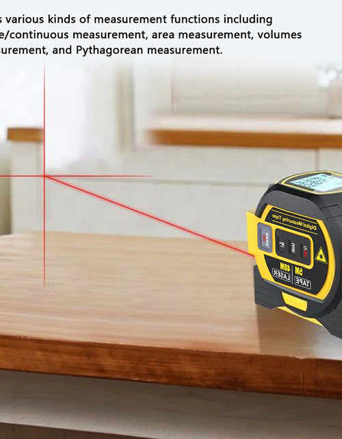 Load image into Gallery viewer, Intelligent 3In1 Laser Tape Measure Laser Rangefinder High-Precision Digital Laser Tape Range Finder Measuring Instrument Level
