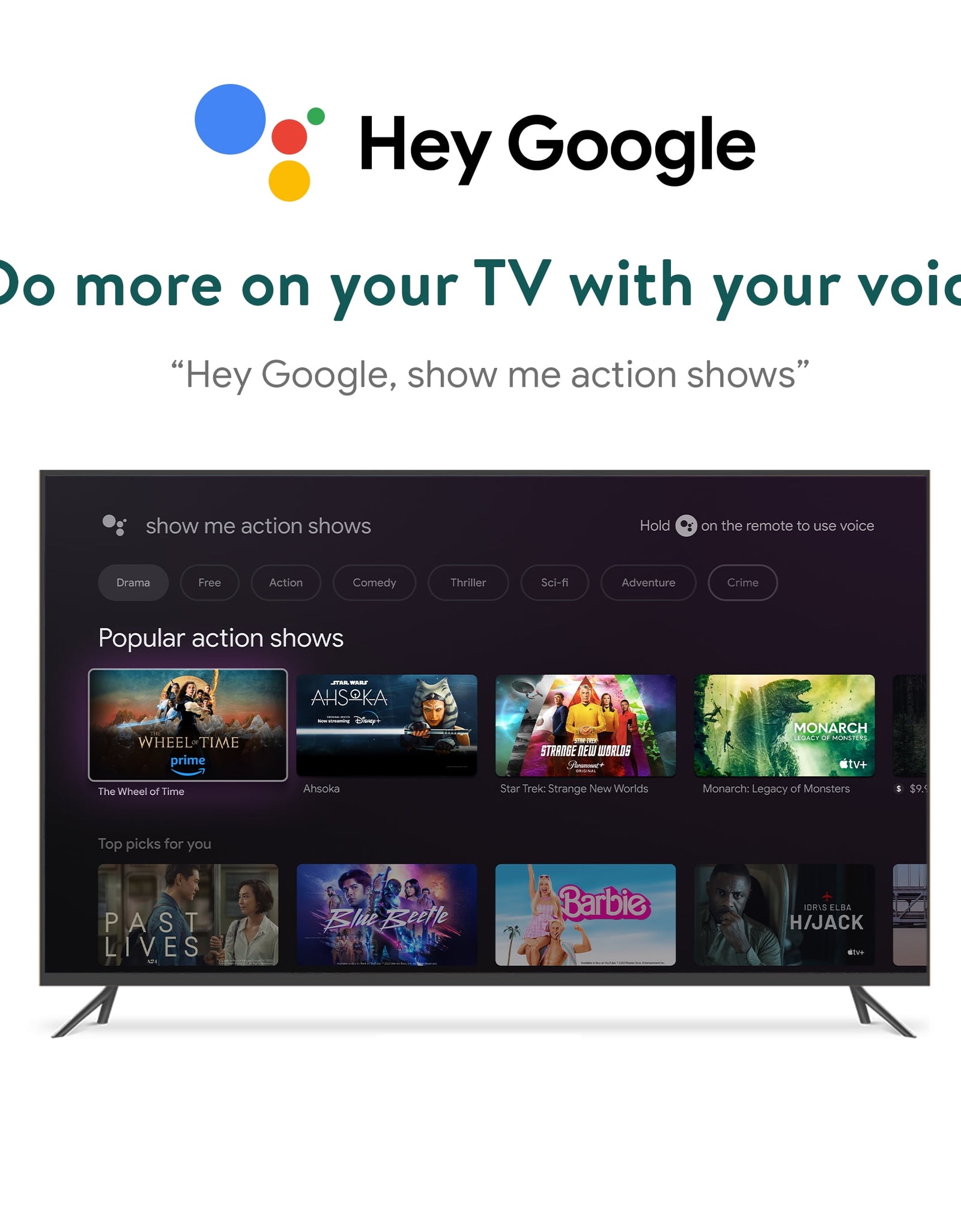 Google TV 4K Pro Streaming Device (New, 2024), 4K UHD Resolution, Dolby Vision & Dolby ATMOS, Hands-Free Voice Control, Smart Hub