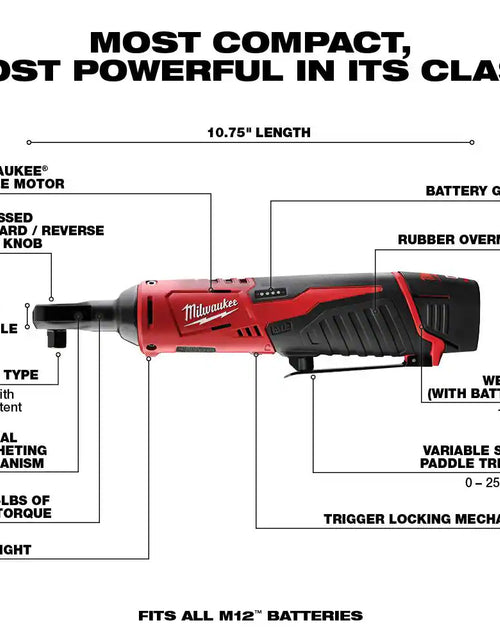 Load image into Gallery viewer, M12 12V Lithium-Ion Cordless Combo Kit (5-Tool) with Two 1.5Ah Batteries, Charger &amp; Tool Bag
