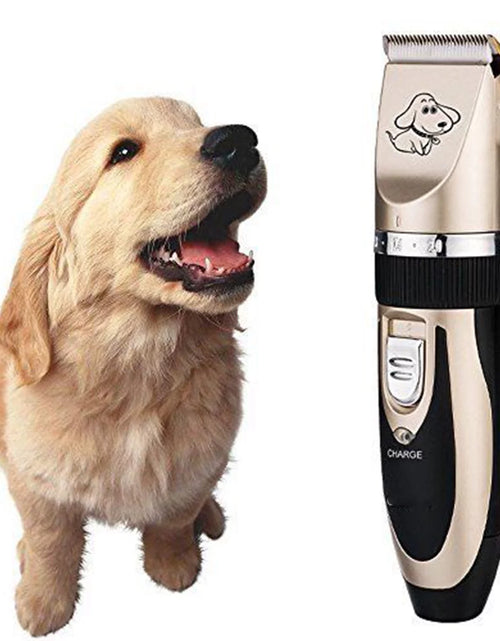 Load image into Gallery viewer, Electric Pet Hair Cutting Professional Mute Cordless Pet Grooming Kit Electric Pet Cat Dog Hair Cutting Clipper Trimmer Shaver Grooming Kit Set
