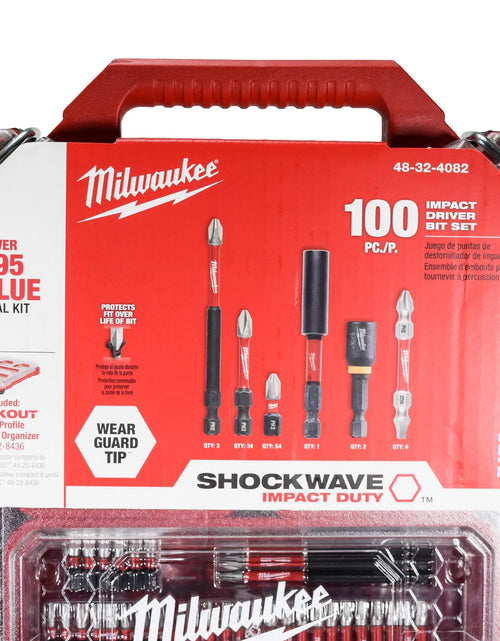 Load image into Gallery viewer, Shockwave Assorted Impact Driver Bit Set Alloy Steel 100 Pc, 1/4 In. Drive X 4 In. L
