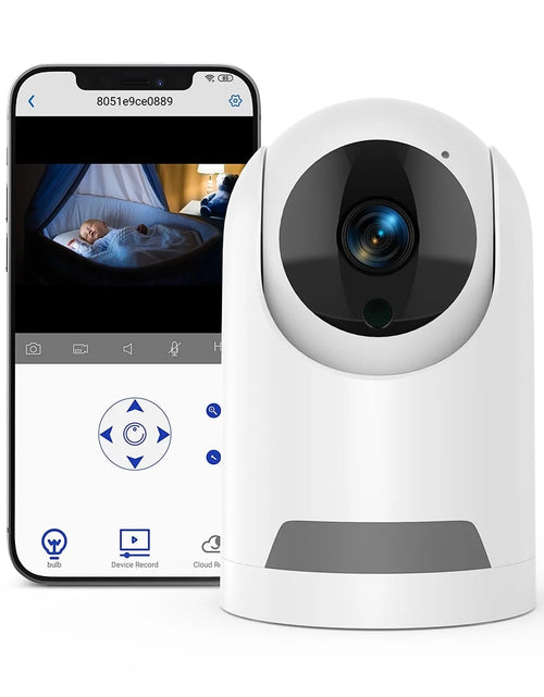 Load image into Gallery viewer, Baby Monitor -3K 5MP Video Baby Monitor with Camera and Audio - Baby Monitor Wifi Smartphone with Night Vision, Video Recording, App Control, Motion Detection/Tracking, 2-Way Audio
