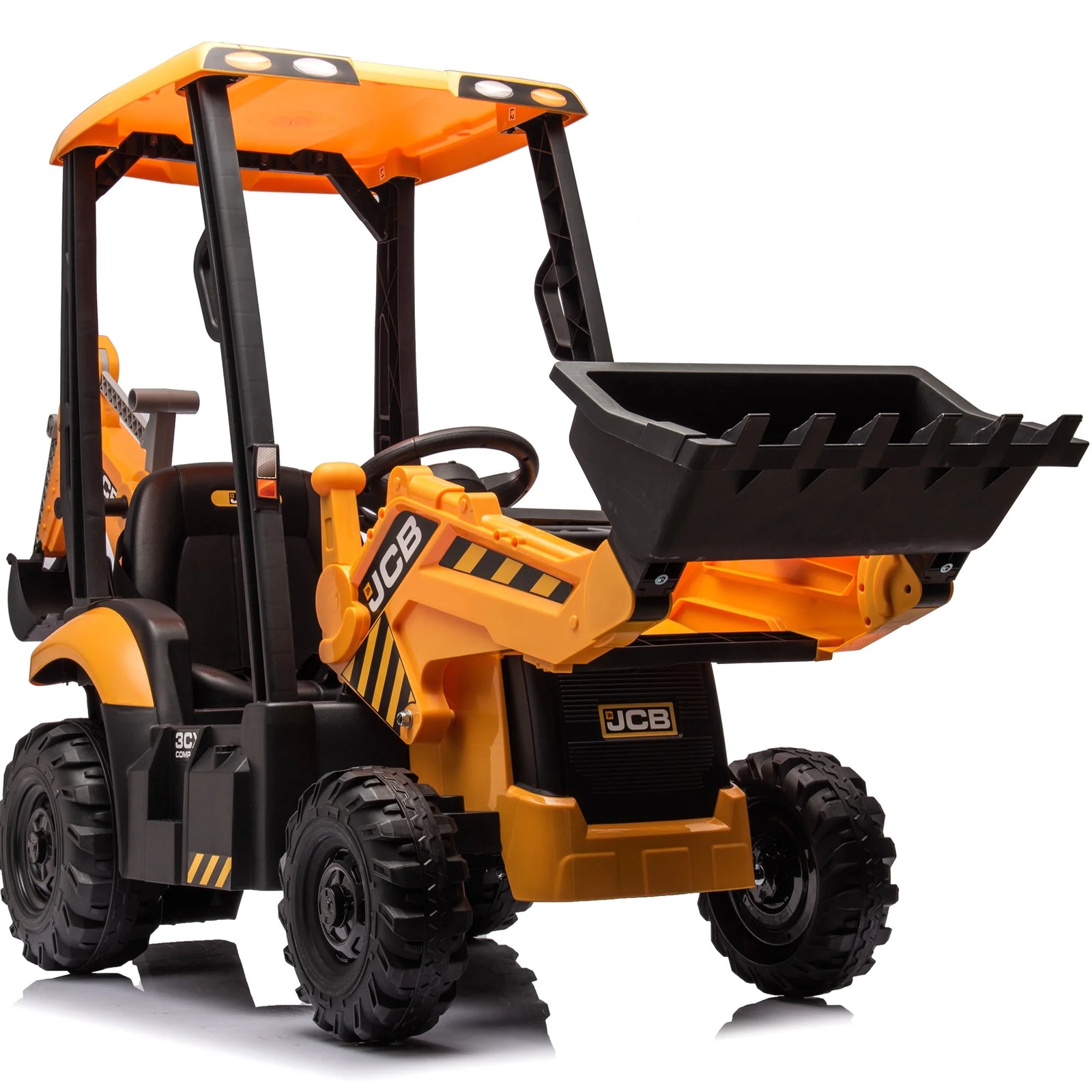 Electric Ride on Excavator for Kids, Licensed JCB 12V Ride-On Construction Toys with Remote