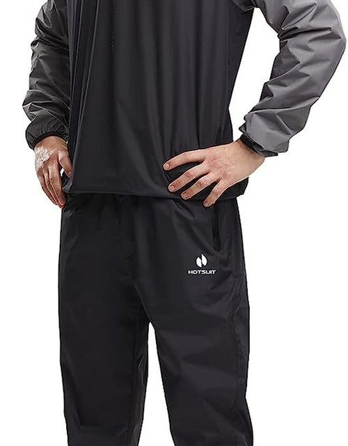 Load image into Gallery viewer, Sauna Suit for Men Sweat Sauna Jacket Pant Gym Workout Sweat Suits
