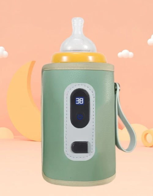 Load image into Gallery viewer, USB Milk Bottle Warmer Infant Bottle Portable Heat Keeper Formula Milk Travel Heating Sleeve for Baby Nursing Bottles
