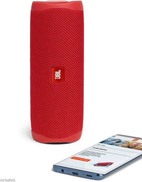 Load image into Gallery viewer, FLIP 5 Portable Wireless Bluetooth Speaker IPX7 Waterproof On-The-Go Bundle with Authentic Boomph Hardshell Protective Case - Red
