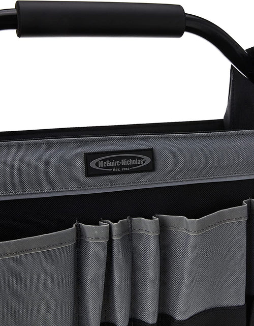 Load image into Gallery viewer, 15&quot; Collapsible Tool Tote, Grey and Black Tool Tote Bag, 22015
