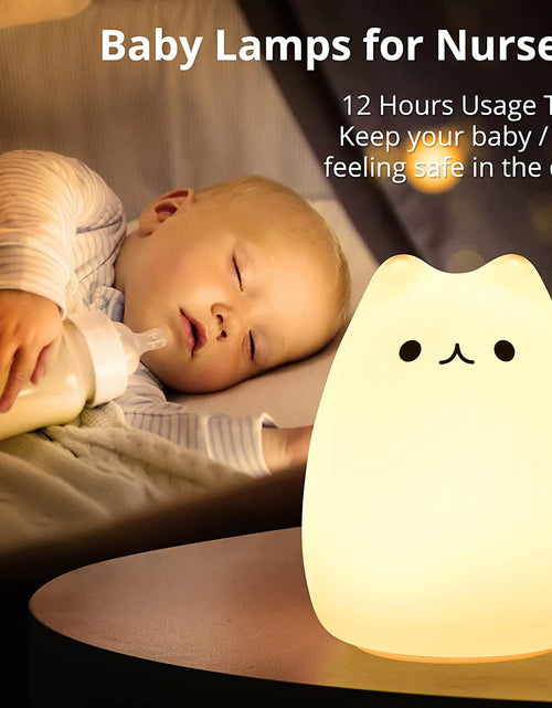 Load image into Gallery viewer, Cat Lamp, Gifts for 3 4 5 Year Old Girls,Graduation Gifts for Teen Girls,Kids Night Light for Bedroom,Kawaii Kitty Baby Nursery Lamp with Remote Control.
